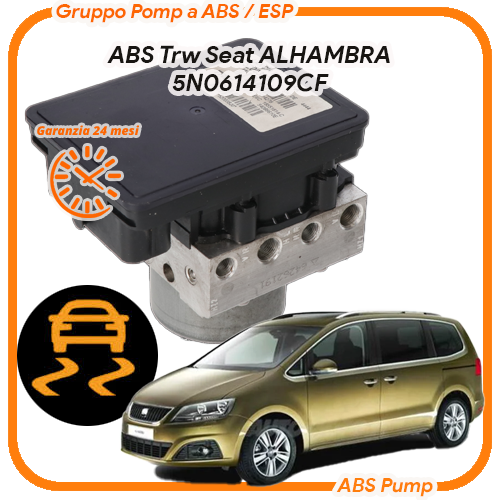 ABS Seat Alhambra II TRW EBC460 revisione gruppo pompa